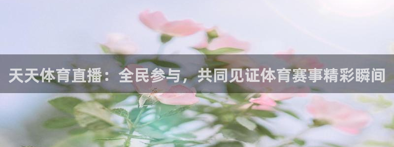 天天体育直播：全民参与，共同见证体育赛事精彩瞬间